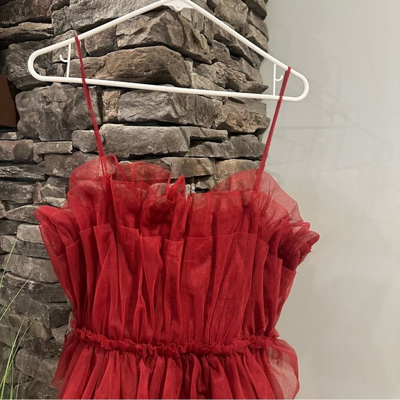 Molly Green Maroon / Burgundy Semi Formal Dress Size Large - Picture 10 of 10